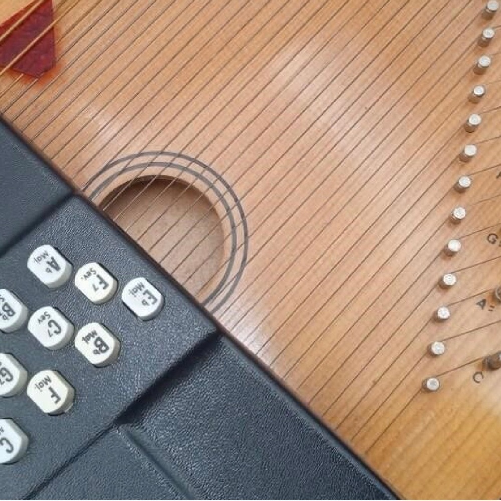 Oscar Schmidt Autoharp - Natural Wood Finish - Picture 6 of 14